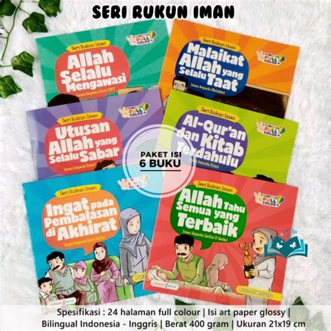 Jual Paket Buku Cerita Anak Seri Rukun Iman Muslim Islami Bilingual Murah Indonesia Shopee Indonesia