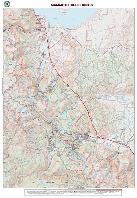 Mammoth High Country Map By Tom Harrison Maps Avenza Maps