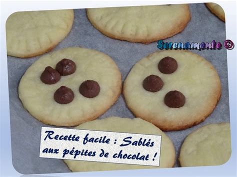 Recette facile sablés aux pépites de chocolat