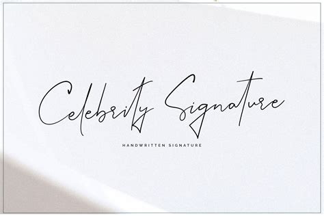 Celebrity Signature Font | Script Fonts ~ Creative Market