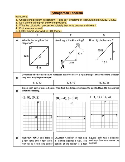 SOLUTION Pythagorean Theorem Examples Studypool