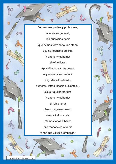 Poesia De Despedida De Primaria Estudiar