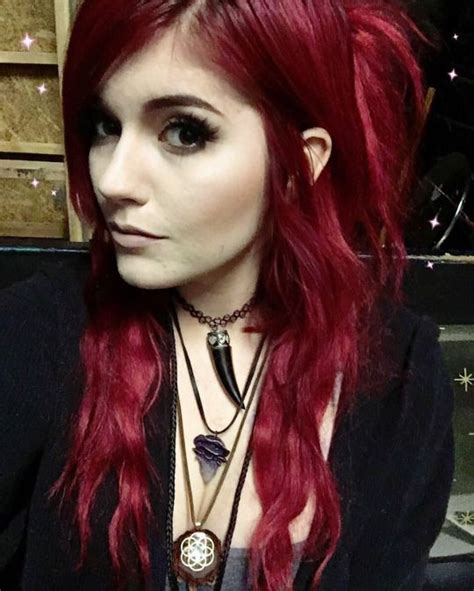 Leda Muir Scene Hair Red Scene Hair Dark Red Hair