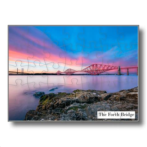 Forth Bridge Postcard” Jigsaw Scottish Postcard In A Small Jigsaw