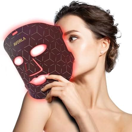 Amazon Avorla Silicone Led Face Mask Skin Light Therapy Mask