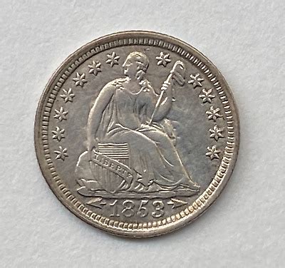 1853 Liberty Seated Silver Half Dime Arrows Free Shipping EBay