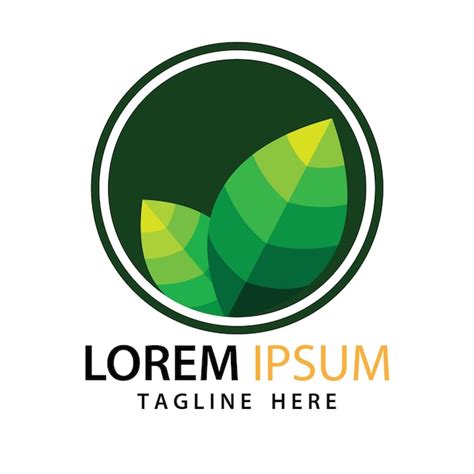 Dise O Vectorial Del Logotipo De Hoja Verde Simple Vector Premium