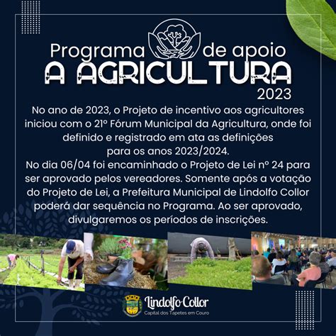 Programa De Apoio A Agricultura Not Cias Prefeitura