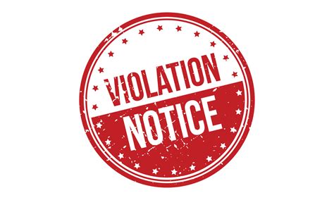 violation notice rubber stamp red violation notice rubber grunge stamp