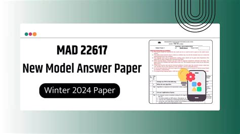 Mad 22617 New Msbte Model Answer Papers Model Answer Practical Kida