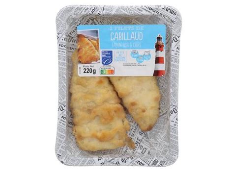 Filet de cabillaud façon Fish Chips Lidl France Archive des