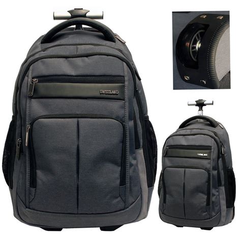 Mochila Escolar Carrinho Rodinhas Notebook Imperme Vel Masculina