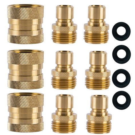 Hqmpc Garden Hose Quick Connect Brass Hose Quick Connectors Water Hose