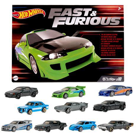 Hot Wheels Cars Fast Furious Themed Pack Of Vehicles Walmart Ca