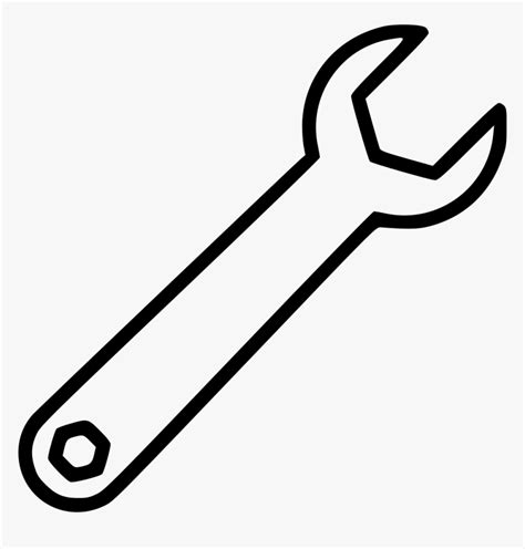 Transparent Wrench Clipart Png White Wrench Transparent Background