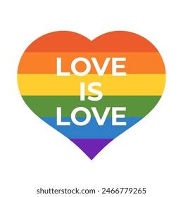 Rainbow Hart Love Symbol Lgbt Gay Stock Vector Royalty Free Shutterstock