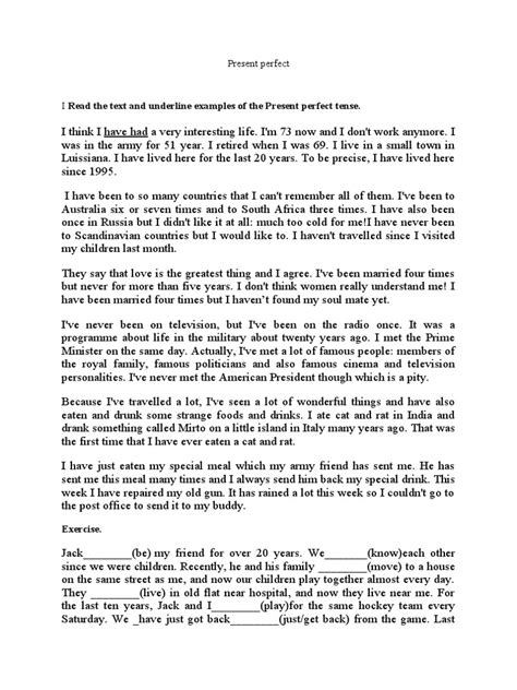 Present Perfect Text | PDF | Beverages