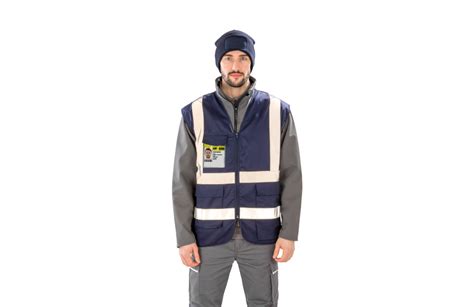 Gilet de sécurité personnalisé à fermeture zippé