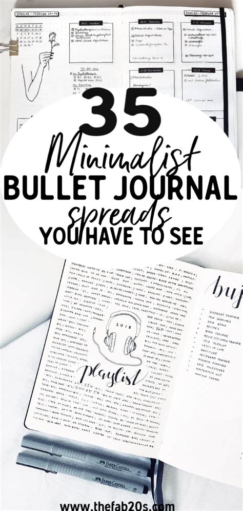 Minimalist Bullet Journal Spreads You Have To Try Right Now Thefab S