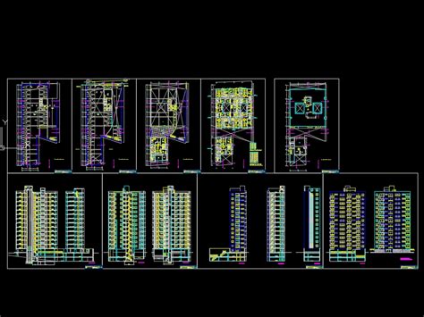 Edificio Multifamiliar En Autocad Descargar Cad Gratis Kb