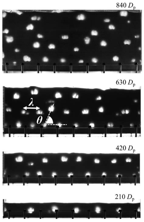 Example Of A Structured Bubble Flow Under Pulsation The Particles Are