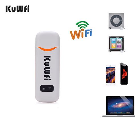 KuWfi 4G Modem LTE Dongle 150Mbps USB 2 0 Car Wifi Routers Built In