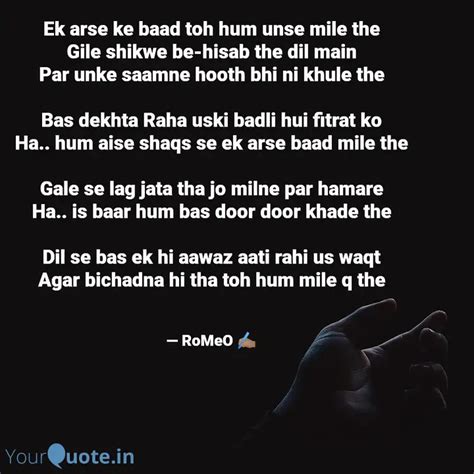 Ek Arse Ke Baad Toh Hum U Quotes Writings By M