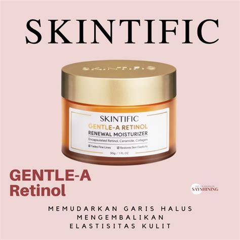 Jual Skintific Gentle A Retinol Cream Renewal Moisturizer Gr Shopee