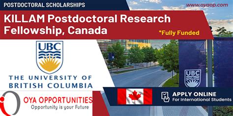 Killam Postdoctoral Research Fellowship Fully Funded Apply