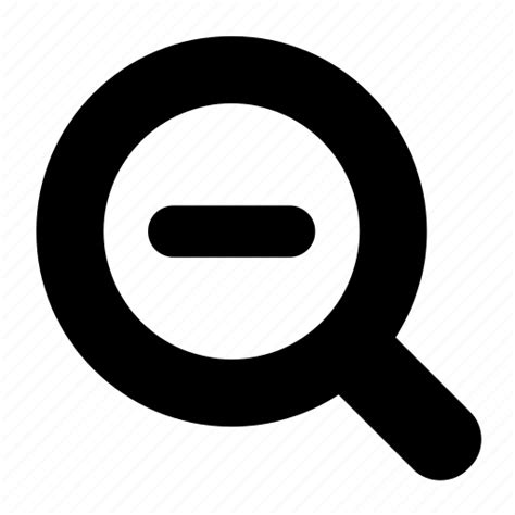 Magnifier Out Zoom Icon