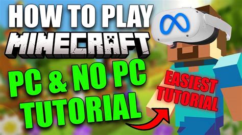 How To Play MINECRAFT On OCULUS QUEST 2 PC NO PC TUTORIAL VR Meta