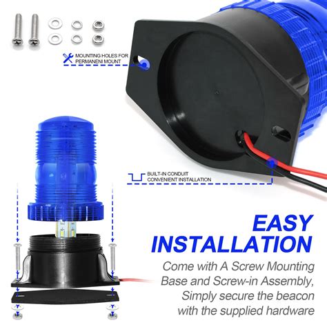 Snapklik Etzone Led Forklift Lights Blue Emergency Beacon