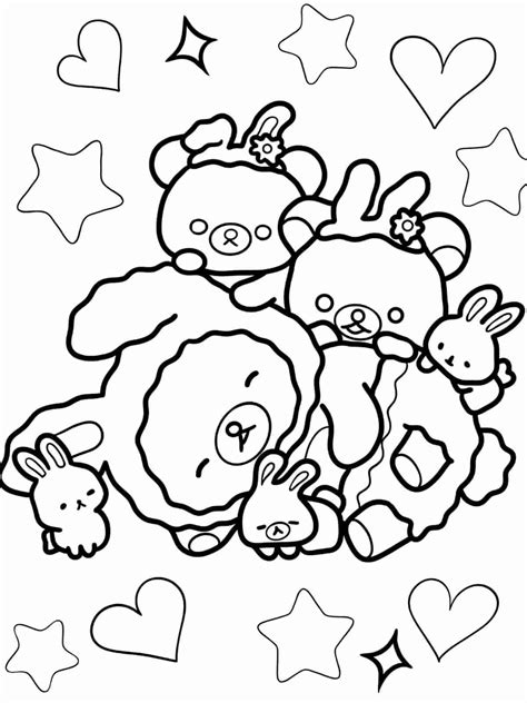Rilakkuma Coloring Pages To Download And Print 🎨🐻