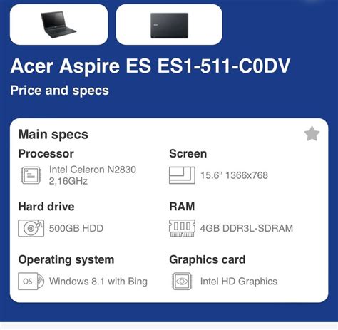 Acer Aspire ES1 511 Kaufen Auf Ricardo