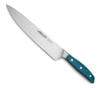 Cuchillo Santoku Con Alveolos De Acero Inoxidable Nitrum 180 Mm Azul