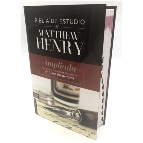 Rvr Biblia De Estudio Matthew Henry Tapa Dura Pez Con Anteojos