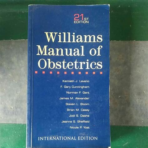 Jual Williams Manual Of Obstetrics Original Shopee Indonesia