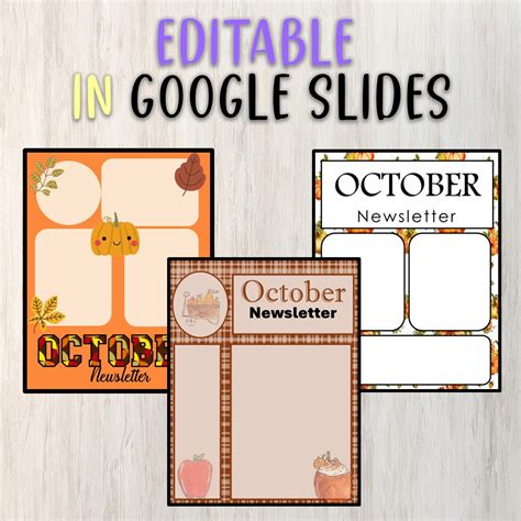 October Newsletter Fall Autunm Theme Made By Teachers