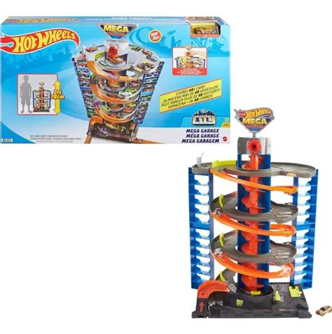 Pista City Hot Wheels Mega Garagem Espiral Mattel Parcelamento Sem Juros