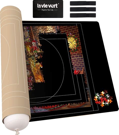 Lavievert Jigsaw Puzzle Mat Roll Up Double Sided Neoprene