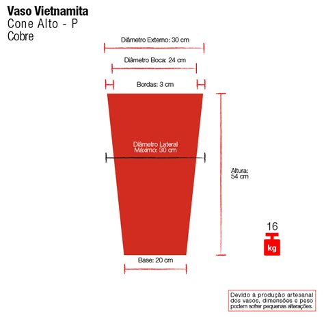 Vaso Vietnamita Cerâmica Importado Maldivas Pequeno Cobre D30cm x A54cm