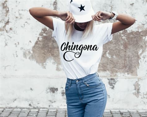 Chingona Svg Latina Mexican Girl Power Tshirt Design Quote Vector Cricut File Etsy