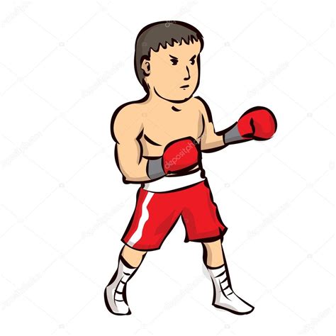 Hand Drawn Cartoon Boxer Stock Vector Image By ©dergriza 107835170