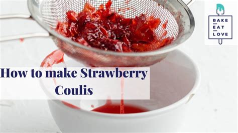 Learn How To Make Strawberry Coulis Youtube