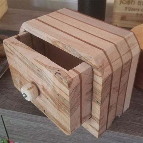 Ambrosia Maple And Mahagony Bandsaw Box