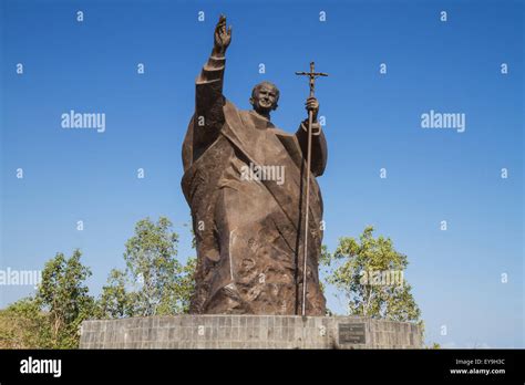 Statue Of Pope John Paul Ii Dili East Timor Stock Photo Alamy