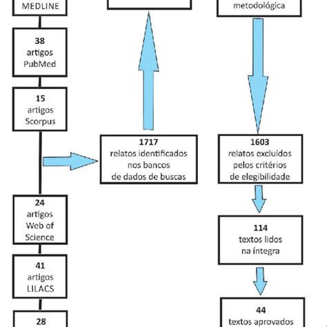 Fluxograma De Sele O Dos Artigos Cient Ficos Nas Bases De Dados