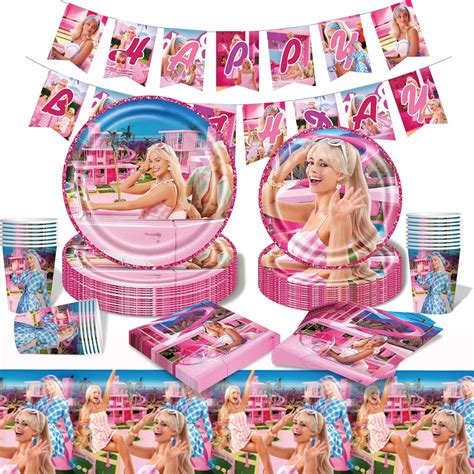 Amycute Pezzi Set Compleanno Bambina Kit Compleanno Bambina Piatti