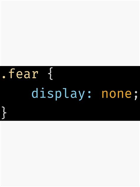 Css Coding Pun No Fear Funny Programming Joke Poster By Hdtees4u