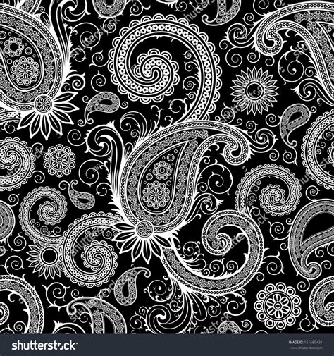 Seamless Paisley Pattern Stock Vector 151689431 Shutterstock